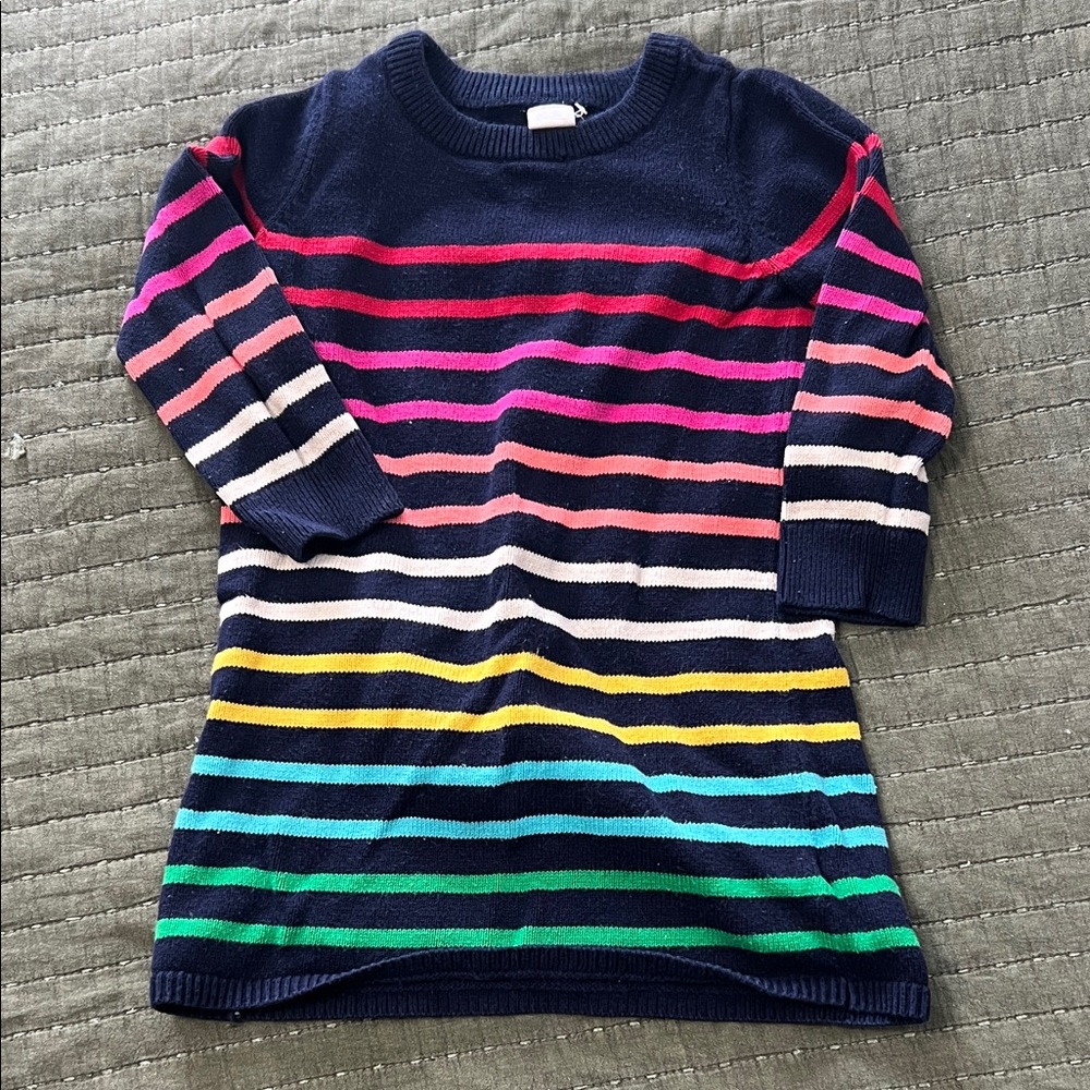 GAP Kids Navy Multicolor Striped Sweater